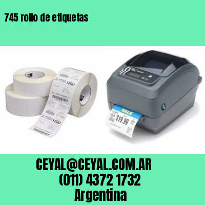 745 rollo de etiquetas