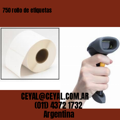 750 rollo de etiquetas