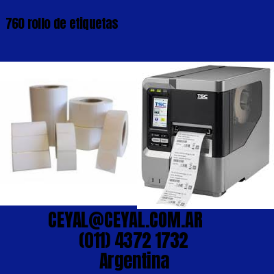 760 rollo de etiquetas