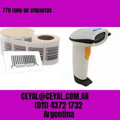 770 rollo de etiquetas