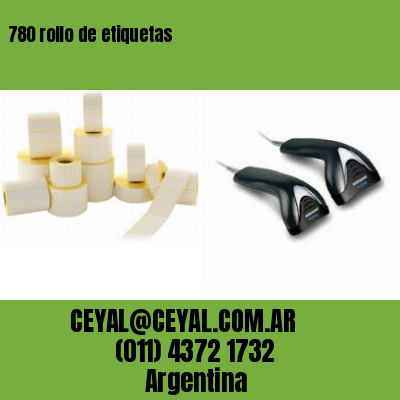 780 rollo de etiquetas