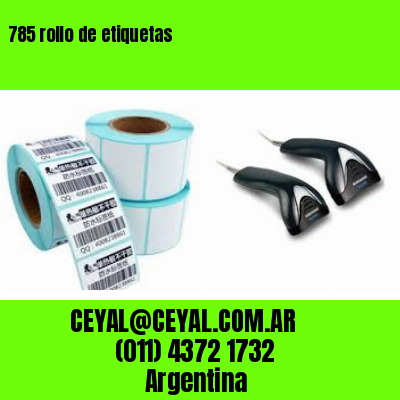 785 rollo de etiquetas
