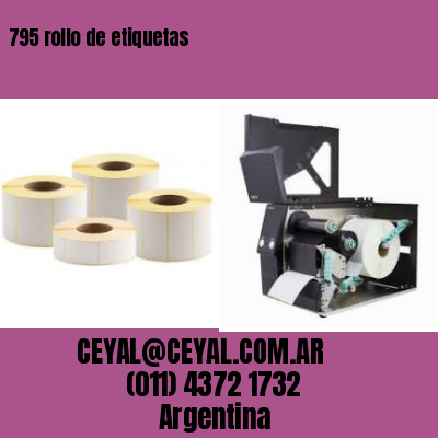 795 rollo de etiquetas