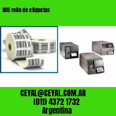 805 rollo de etiquetas