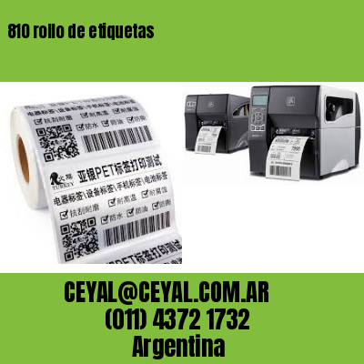 810 rollo de etiquetas