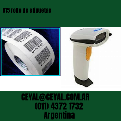 815 rollo de etiquetas
