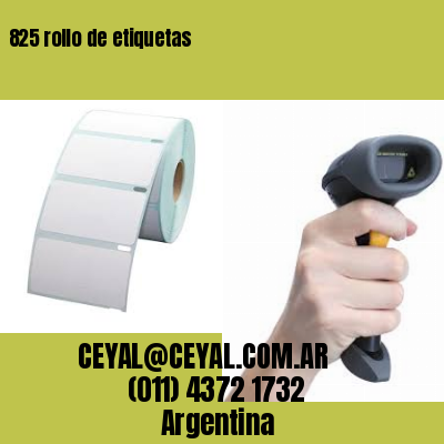 825 rollo de etiquetas
