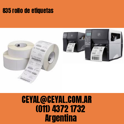 835 rollo de etiquetas