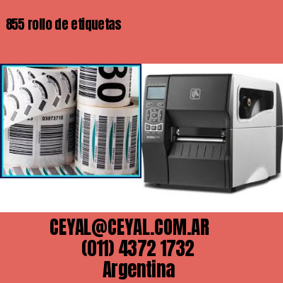855 rollo de etiquetas