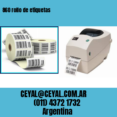 860 rollo de etiquetas