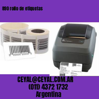 890 rollo de etiquetas