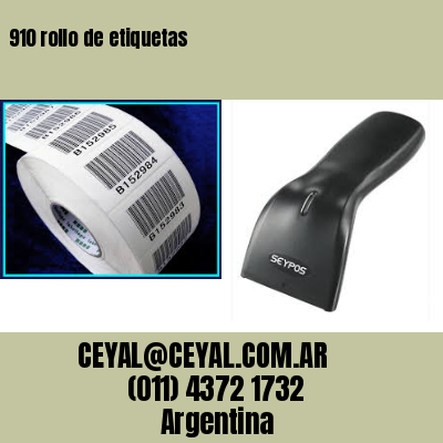 910 rollo de etiquetas