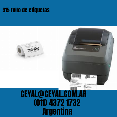 915 rollo de etiquetas