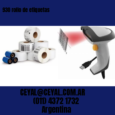 930 rollo de etiquetas