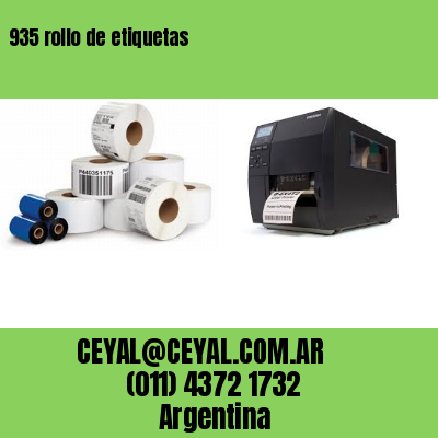 935 rollo de etiquetas
