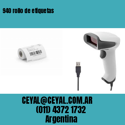 940 rollo de etiquetas