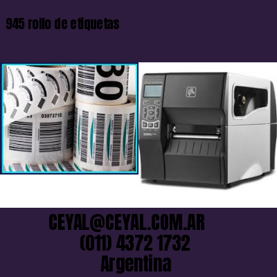 945 rollo de etiquetas