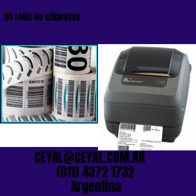 95 rollo de etiquetas