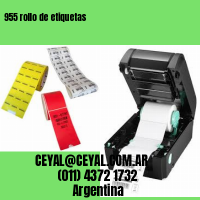 955 rollo de etiquetas