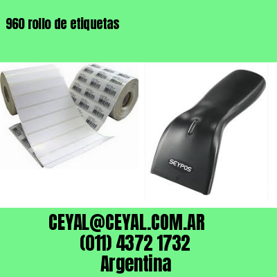 960 rollo de etiquetas