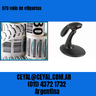 970 rollo de etiquetas