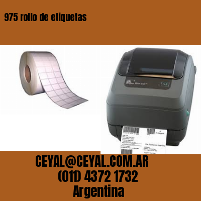 975 rollo de etiquetas