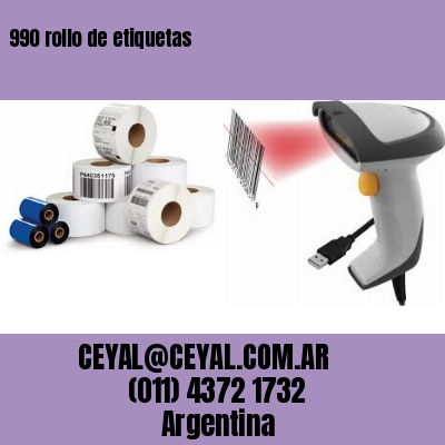 990 rollo de etiquetas