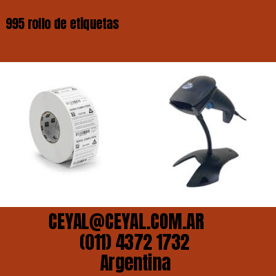 995 rollo de etiquetas