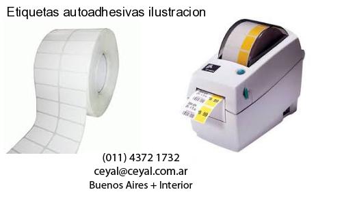 Etiquetas autoadhesivas ilustracion