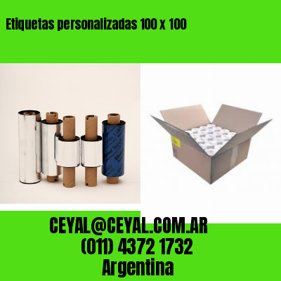 Etiquetas personalizadas 100 x 100