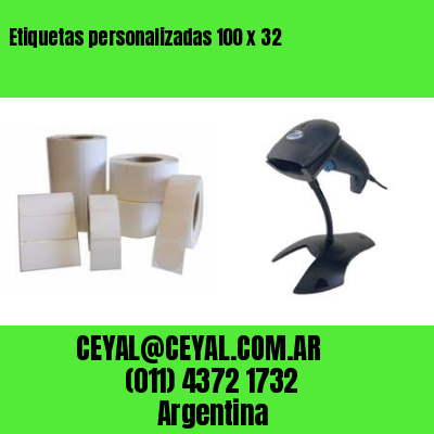 Etiquetas personalizadas 100 x 32