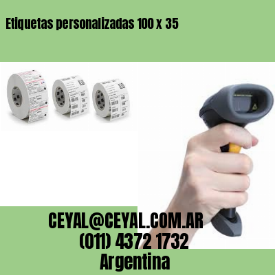Etiquetas personalizadas 100 x 35