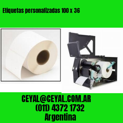 Etiquetas personalizadas 100 x 36