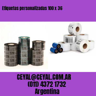 Etiquetas personalizadas 100 x 36