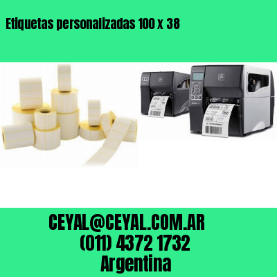 Etiquetas personalizadas 100 x 38