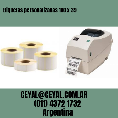 Etiquetas personalizadas 100 x 39