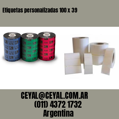 Etiquetas personalizadas 100 x 39