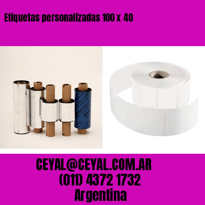 Etiquetas personalizadas 100 x 40