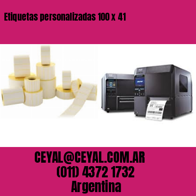 Etiquetas personalizadas 100 x 41