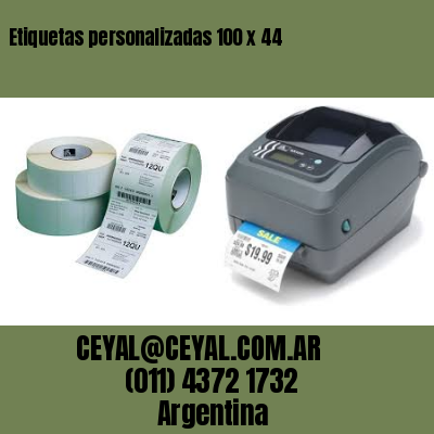 Etiquetas personalizadas 100 x 44