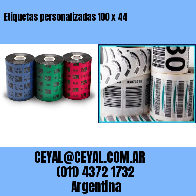 Etiquetas personalizadas 100 x 44