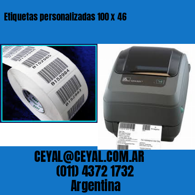 Etiquetas personalizadas 100 x 46