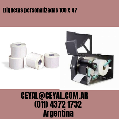 Etiquetas personalizadas 100 x 47
