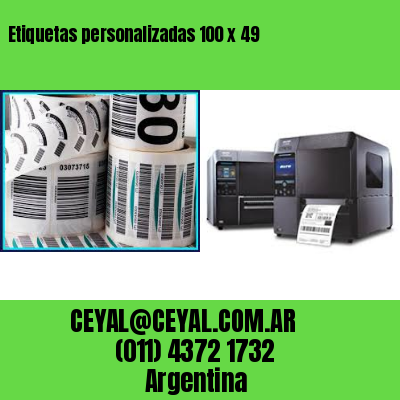 Etiquetas personalizadas 100 x 49