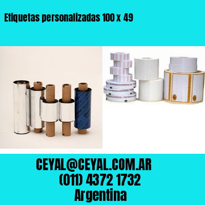 Etiquetas personalizadas 100 x 49