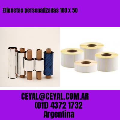 Etiquetas personalizadas 100 x 50