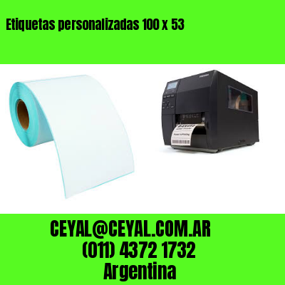 Etiquetas personalizadas 100 x 53