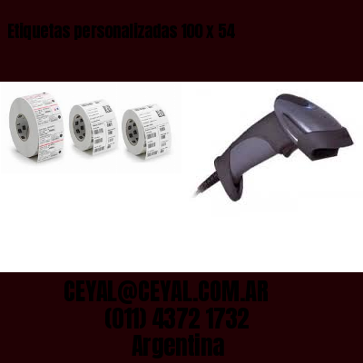Etiquetas personalizadas 100 x 54