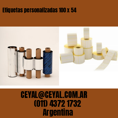 Etiquetas personalizadas 100 x 54