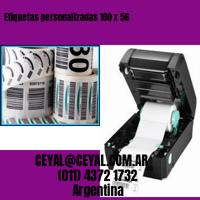 Etiquetas personalizadas 100 x 56
